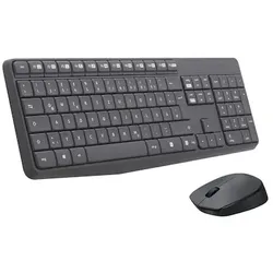 Logitech MK235 Combo Grau, Kabellose Maus-Tastaturkombination, Bluetooth, 2,4-GHz-Technologie
