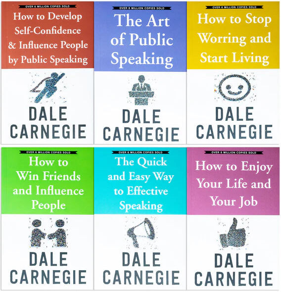 Wilco Books Dale Carnegie Personal Development 6 Books Collection Set - Paperback - Self-Help Classics incl. How to Win Friends and Influence People - 12+