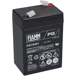 FIAMM FG10451 Standard AGM Bleiakku 6V 4,5Ah T1 / Faston 4,8 mm