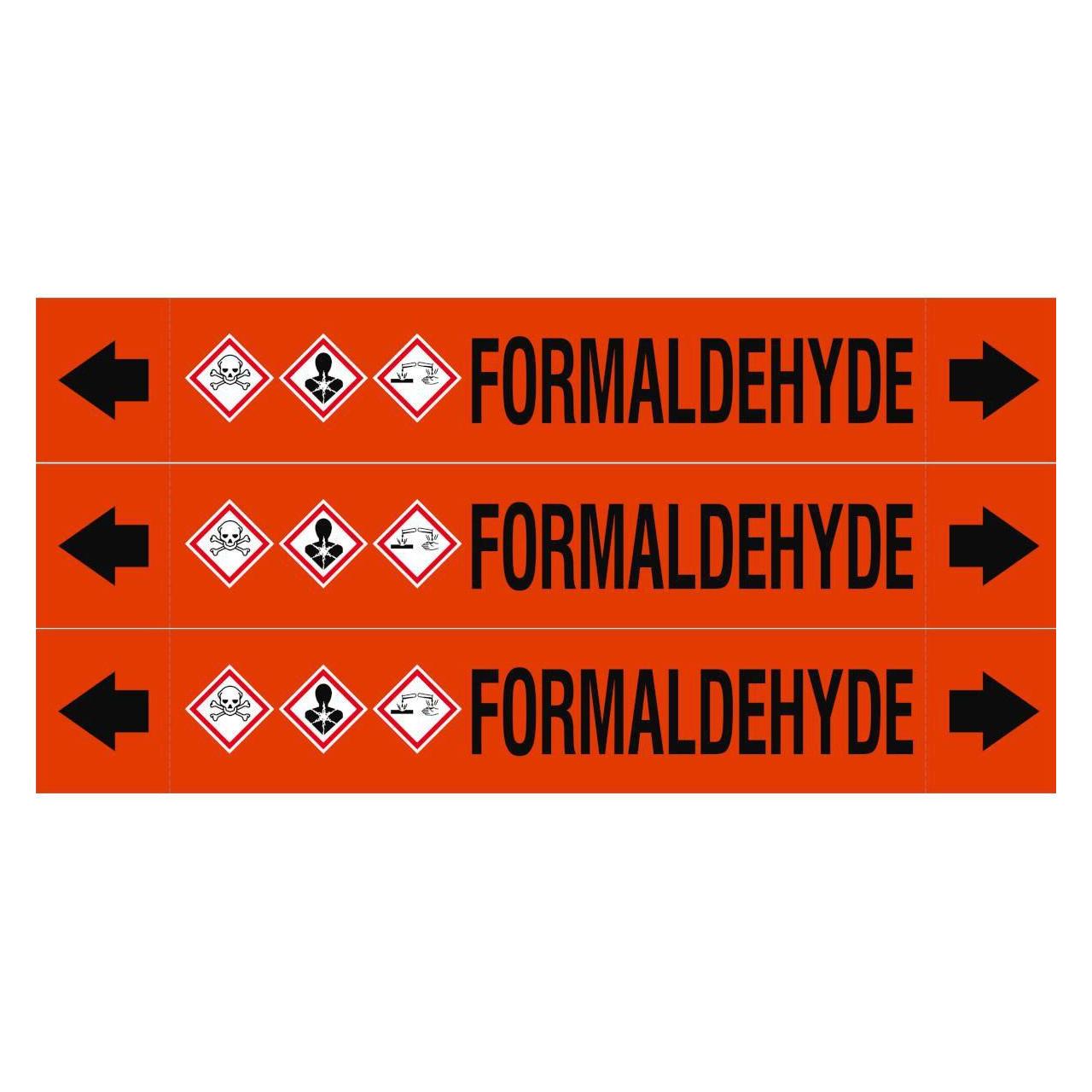 Brady ASME - Rohrmarkierer - Formaldehyde (ASMEPM-37X230MM-FORMALDEHYDE)