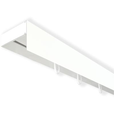 Gardinenschiene SN DECO GROUP "Vorhangschiene SH mit Blende" Gr. 9, weiß, L:450cm T:4,7cm, Kunststoff, Gardinenstangen, Gardinenschiene