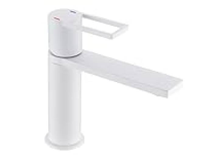Edouard Rousseau - Mitigeur Lavabo STYL - Blanc - Vidage Clic-Clac