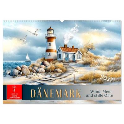Dänemark - Wind, Meer und stille Orte (Wandkalender 2027 DIN A2 quer), CALVENDO Monatskalender