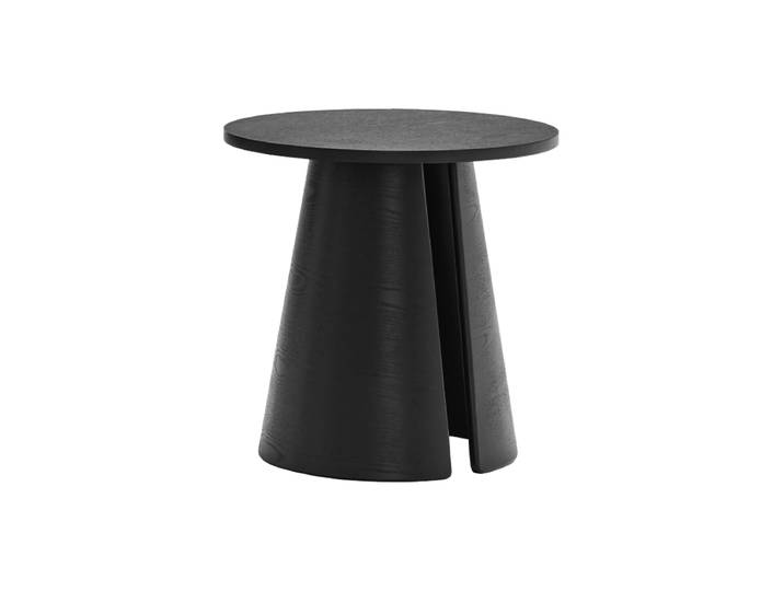 Design Beistelltisch „Cep“ Ø 50 x 50 cm Esche Schwarz Teulat