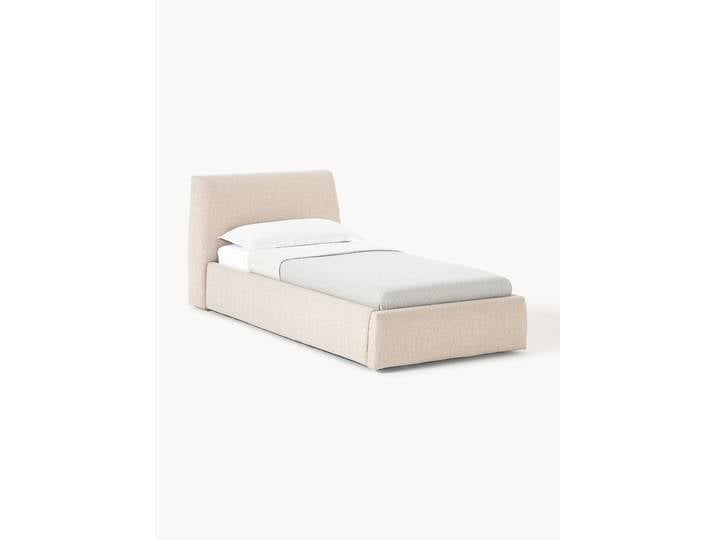 Gepolstertes Einzelbett Cloud mit Stauraum
