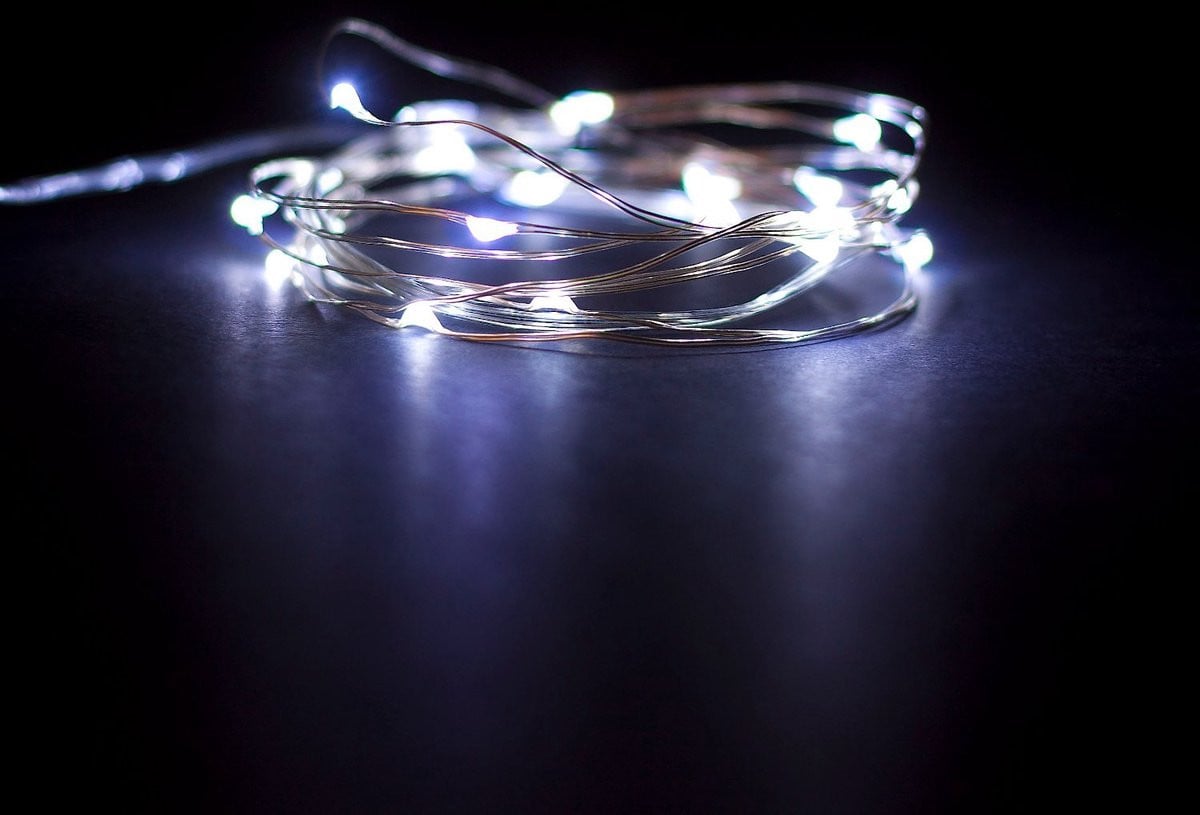 KIMU Led lichtsnoer koud wit 5 meter kerstverlichting