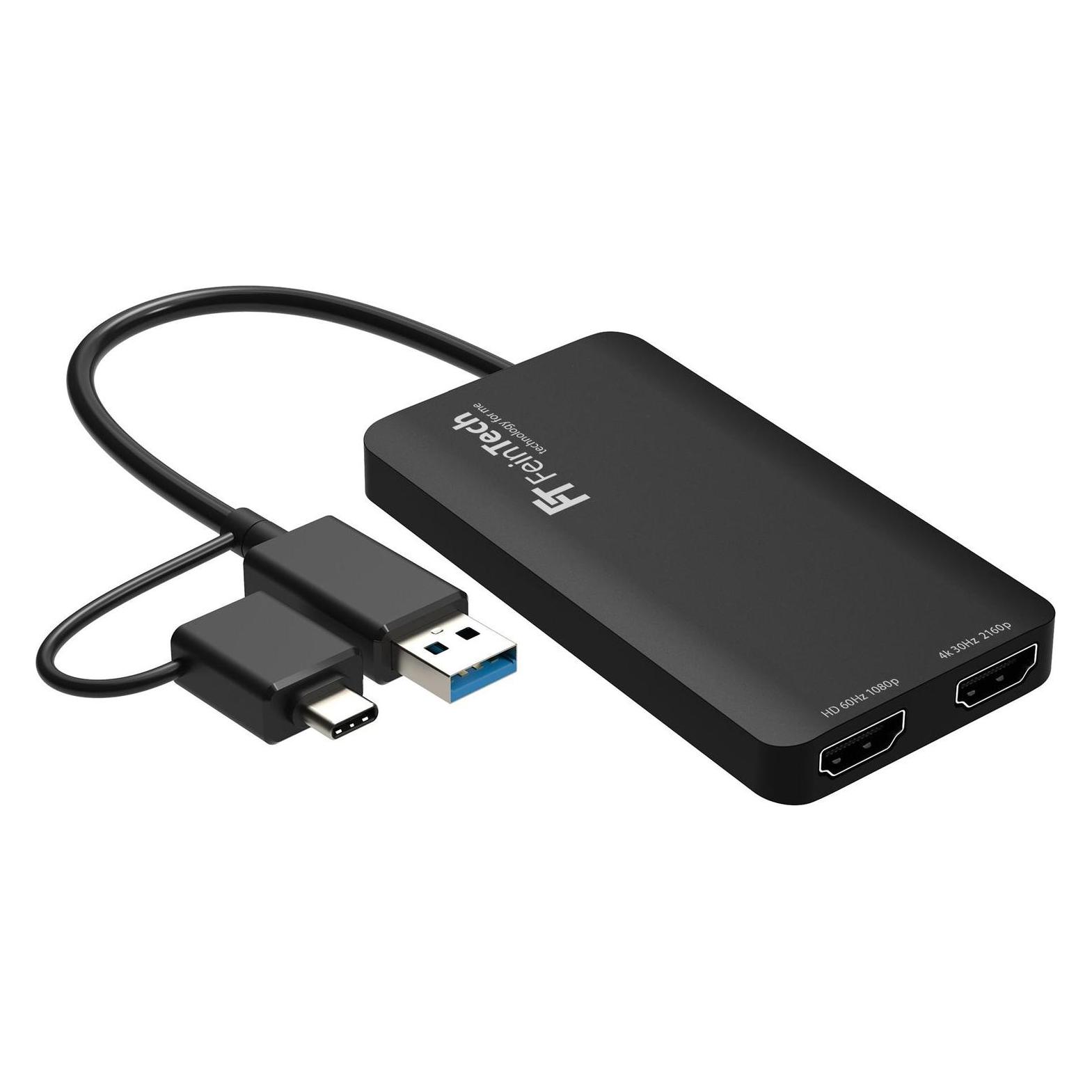 FeinTech CX200 USB HDMI Adapter 2 Displays (USB-A, USB-C) (54041177)