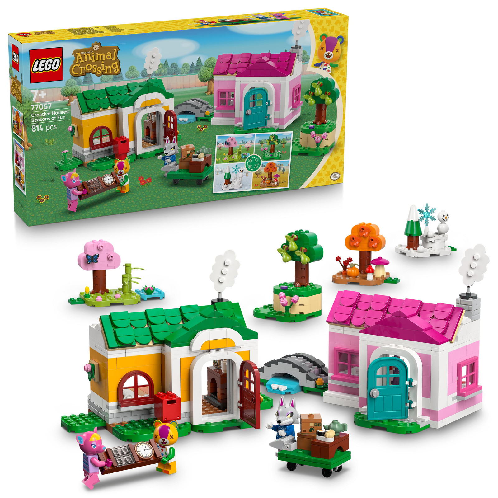 LEGO Animal Crossing 77057 Creative Homes: Seasonal Fun speelgoed voor kinderen vanaf 7 jaar