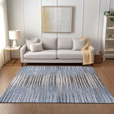 Addison Rugs Machine Washable Indoor/ Outdoor Chantille Jagged Stripes Rug
