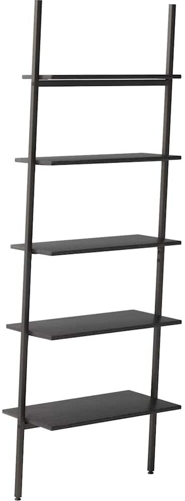 vidaXL Étagère inclinée à 5 niveaux Noir 64x34x185,5 cm