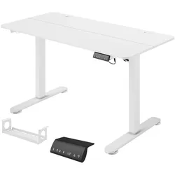 HÖHENVERSTELLBARER Schreibtisch 140 x 70cm Elektrisch Computertisch mit Haken