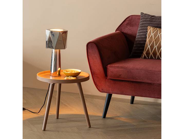 Table d'appoint Sasha Ø 41cm Rose foncé/Orange foncé