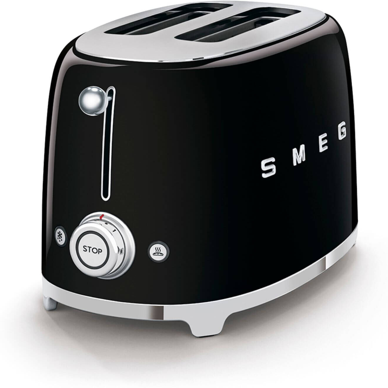 Smeg 50's Style Retro TSF01 2 Slice Toaster - Black
