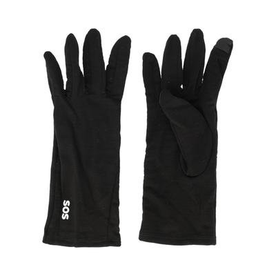 Skihandschuhe SOS "Lofoten", Damen, Gr. 7, schwarz, 95% Wolle, 5% Elasthan, unifarben, Handschuhe, mit temperaturregulierender Merinowolle