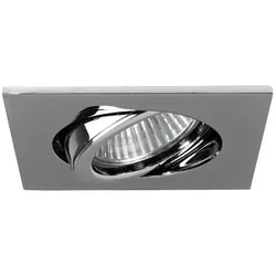 Brumberg Einbaustrahler TIRREL-S, IP20, eckig, 230V AC, GU10 (exkl.), schwenkbar, mit Abstandhalter, Aluminium, chrom BRUM-36144020