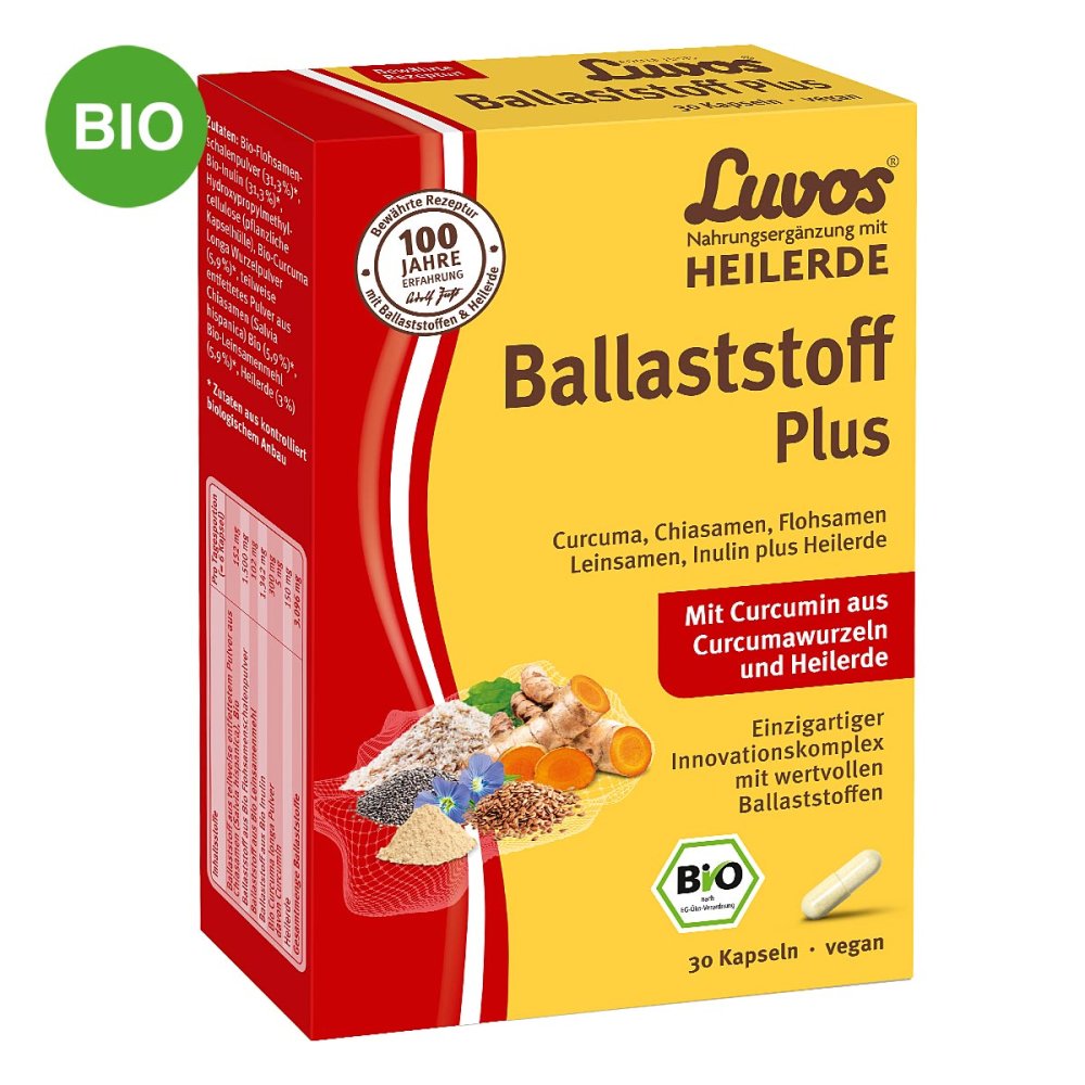 Heilerde-Gesellschaft Luvos Just GmbH & Co. KG Luvos Heilerde Bio Ballaststoff Plus Kapseln 13723154