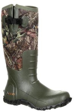 "Rocky 16"" Core Rubber Boot - Mens 9 Green Boot Medium"
