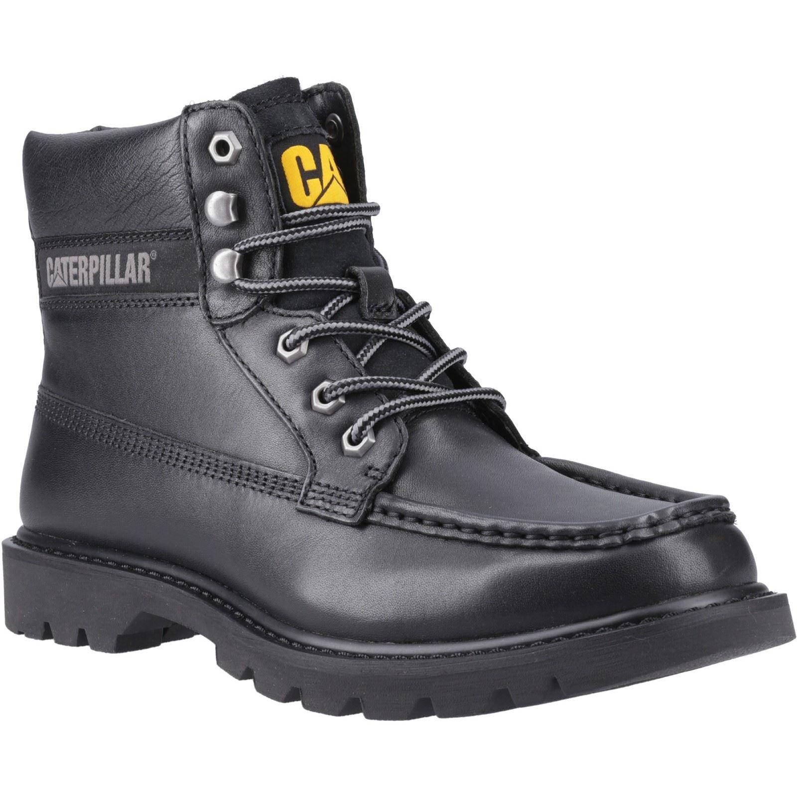 CAT Lifestyle Colorado Mokassin-Leder Herren Stiefeletten Schwarz
