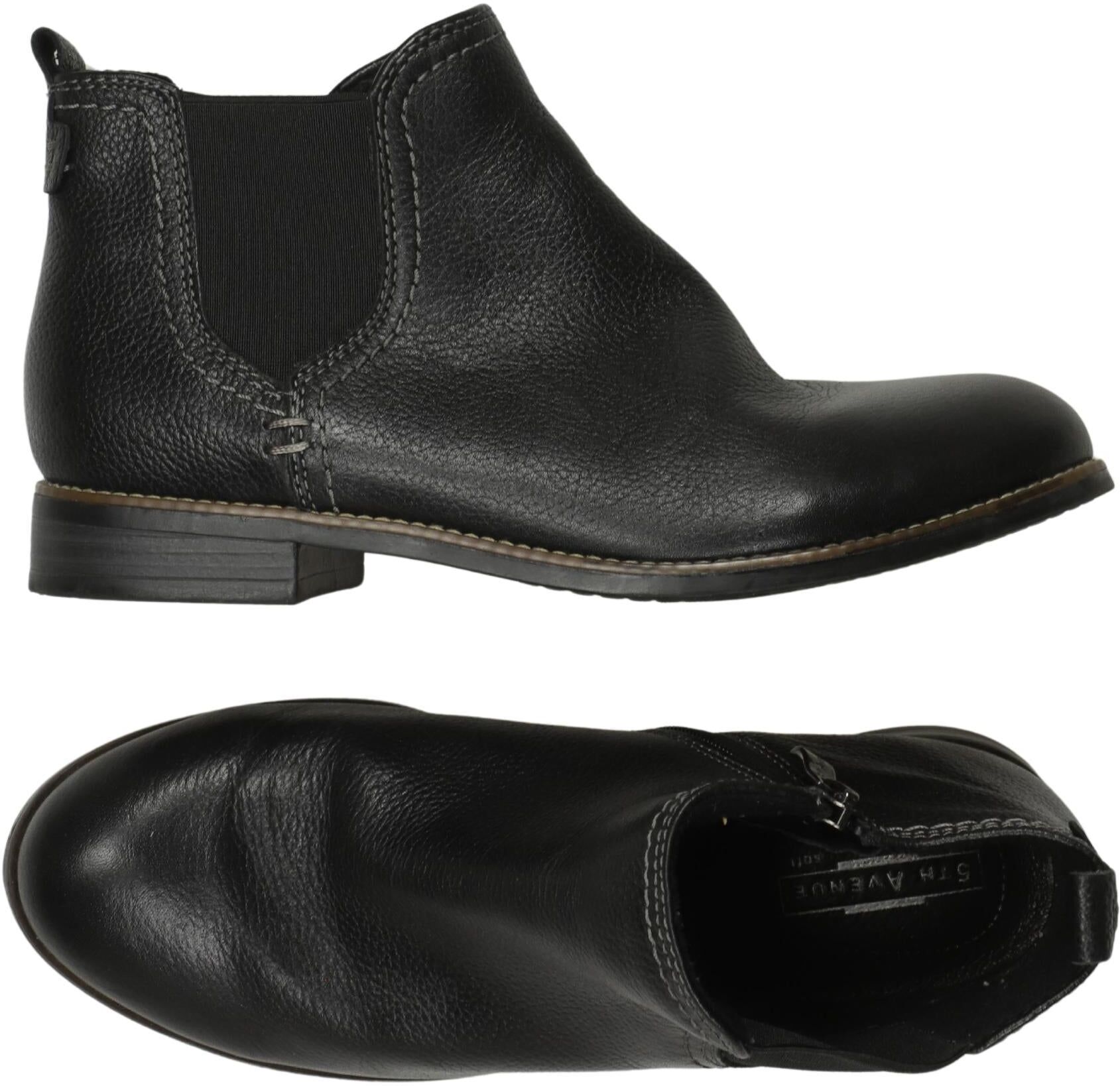 5th Avenue Damen Stiefelette, Schwarz, Gr. EU 36, Leder - Second Hand