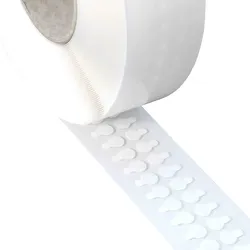 Doppelseitige Klebepunkte, beidseitig stark haftend, Reinacrylat, 1 mm dick, 20 mm, 3000 Stück, Papier, hochtransparent