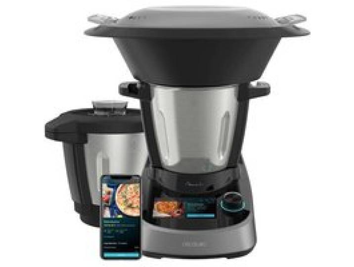 Robot de cuisine - CECOTEC - Mambo Touch avec bol Habana - 1600 W - 3 3 L - 37 fonctions - Gris