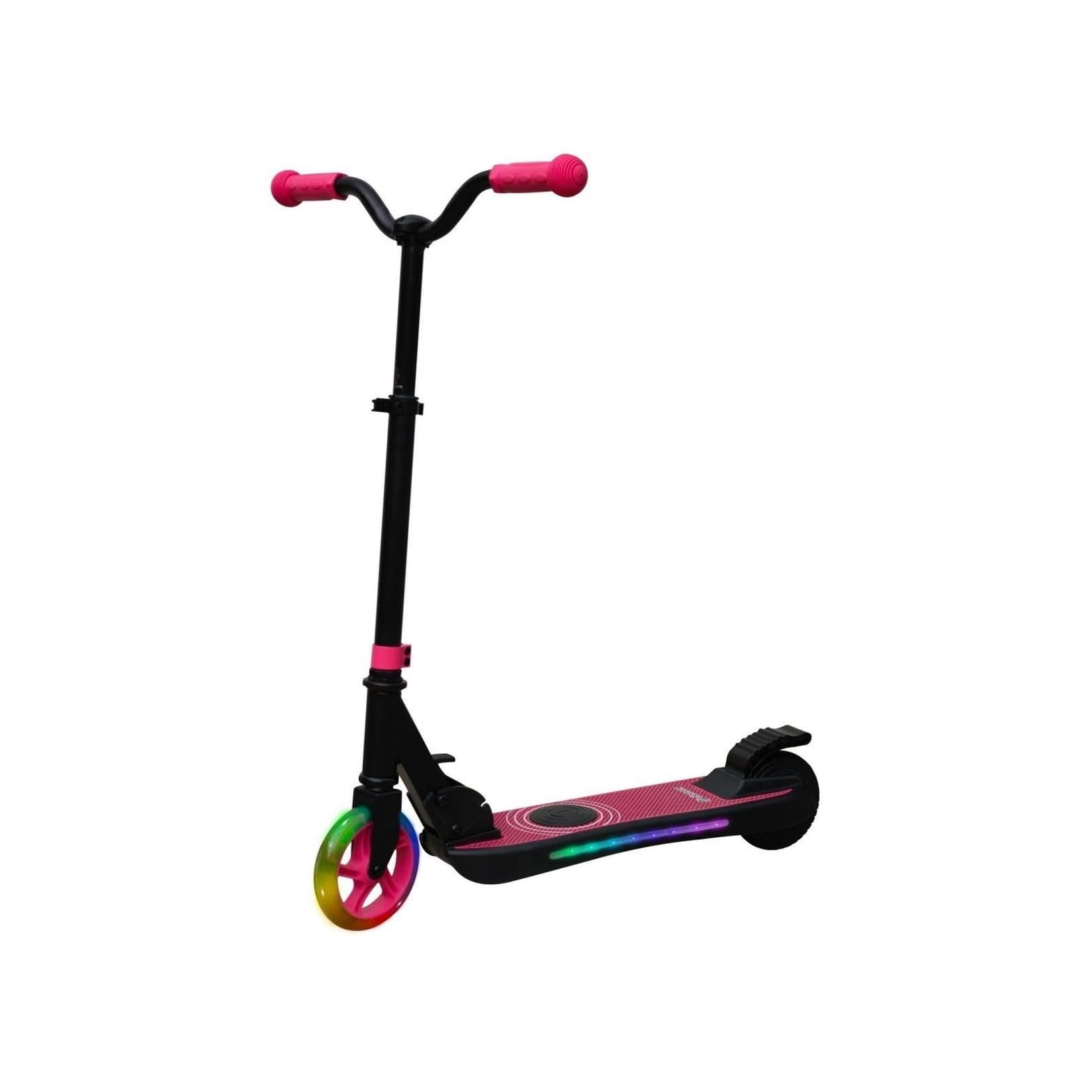 DENVER SCK-5500P Kinder E- Scooter pink (ab 6 Jahren, max. 10 km/h, bis zu 6 km, Tragfähigkeit 50kg, IPX4,)