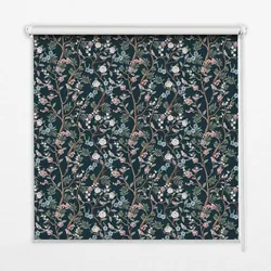 INNENROLLO - Fensterrollo - Rollo - 100x140 cm - Blumenranken