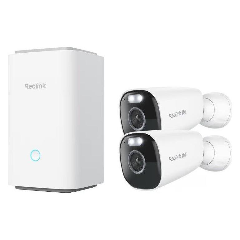 Reolink Hub with 2x Argus Eco Ultra 4K | 8MP | Battery | IP66 (Home Hub with 2x Argus Eco Ultra)