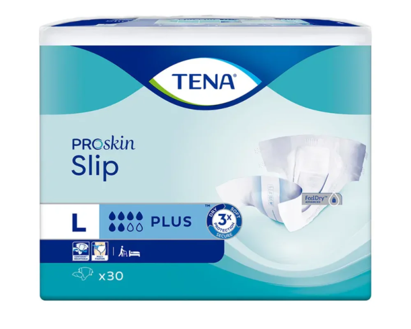 Tena Proskin Slip Plus Large - 3 paquets de 30 protections