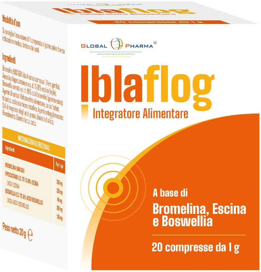 GLOBAL PHARMA Srl Iblaflog, 20 Compresse