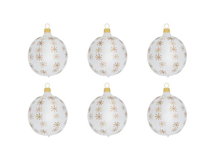 Weihnachtskugel 6er-Set Vanessa - Farbe: transparent - Material: Glas - 949