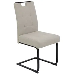 2er-Set Hela Schwingstuhl Wien Mikrofaser Beige