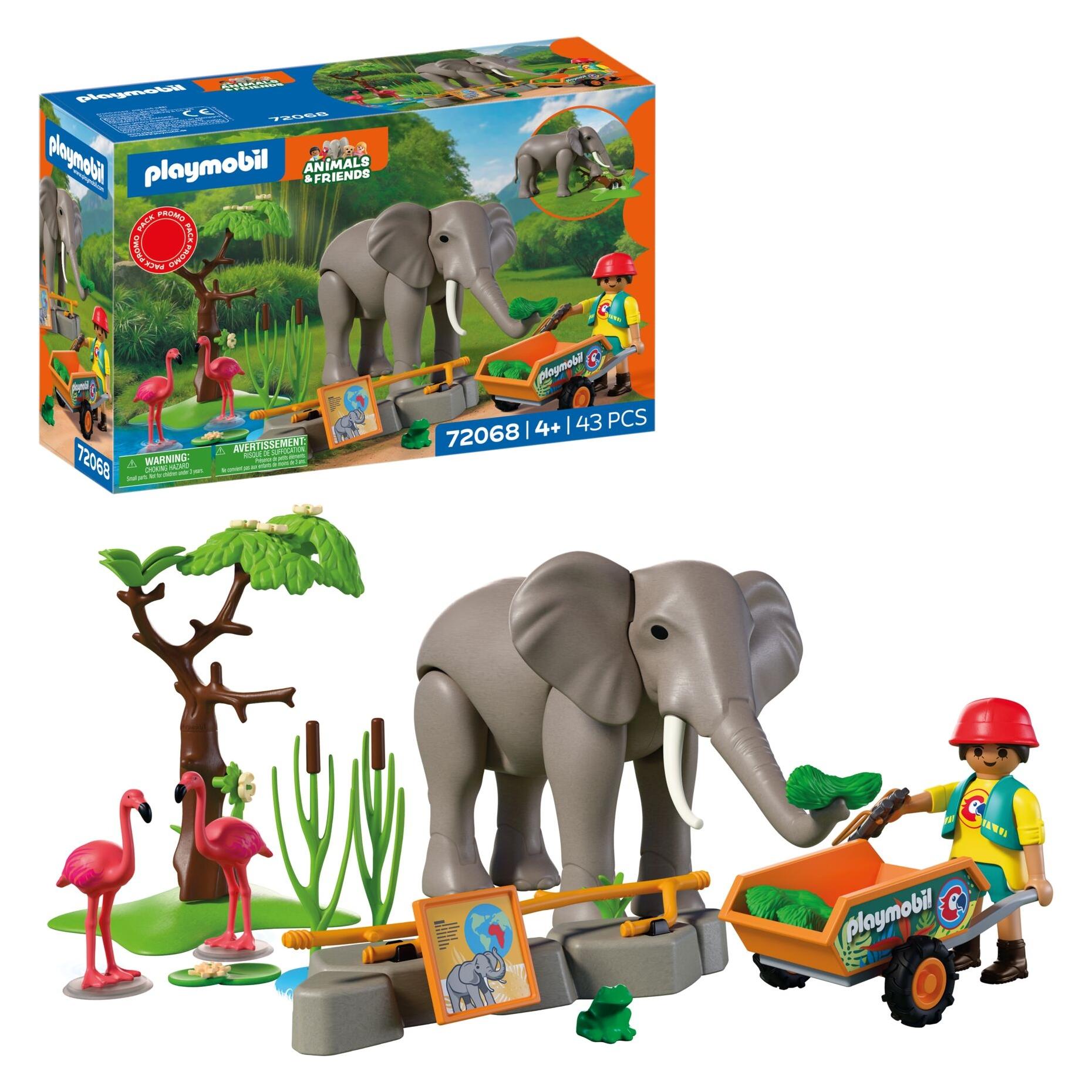 Playmobil Elefant mit Tierpfleger (72068, Playmobil Animals & Friends) (72068)