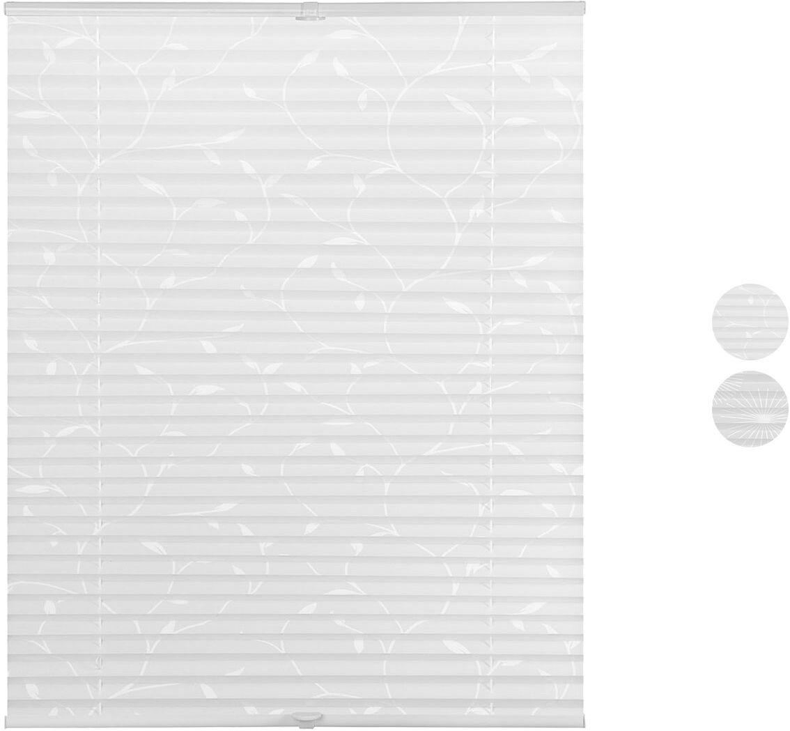 LICHTBLICK Plissee Klemmfix, ohne Bohren, verspannt, blickdicht, ab 45 x 130 cm