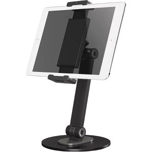 Neomounts Tablet-Halterung DS15-540BL1, schwarz, für Tisch, universal, mit höhenverstellbarem Standfuß und Gelenk