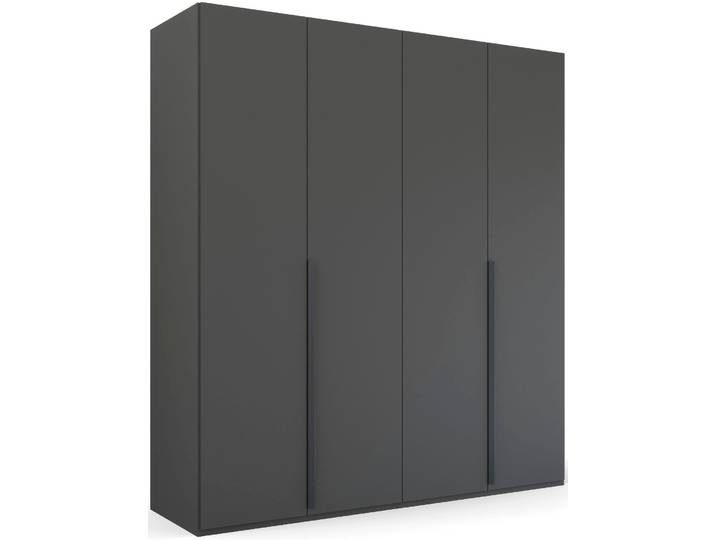 Drehtürenschrank RAUCH Kleiderschrank Schrank Garderobe Wäscheschrank PURISMA , grau (graphit), B:201cm H:223cm T:60cm, Holzwerkstoff, Schränke, Drehtürenschrank, schlichte Eleganz, mit umfangreicher Innenausstattung MADE IN GERMANY