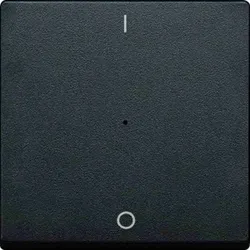Merten System M Kontrollwippe, Schalter/Dimmer, anthrazit, matt, Kennzeichen 0/1