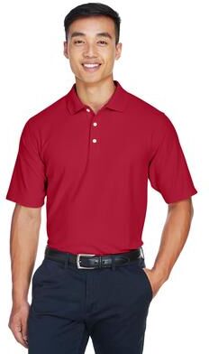 Devon & Jones DG150 Men's DRYTEC20 Performance Polo Shirt in Red size XS