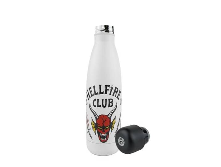 Cinereplicas Stranger Things - Gourde Isotherme Hellfire Club - 500ml - Licence Officielle