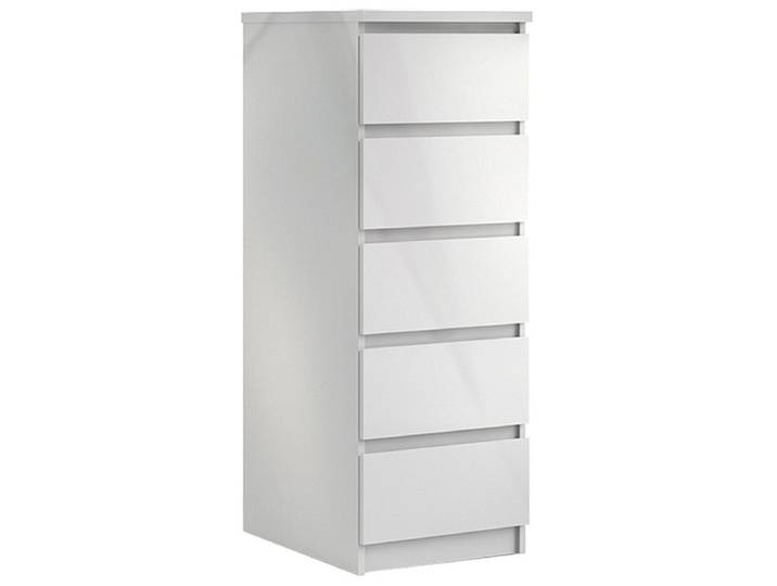 Kommode NAIA 5 Schubladen 50x40.4x111.3cm weiss lackiert