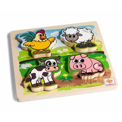 Eichhorn Fühl-Puzzle mit Stoff, 5-tlg. 100003687