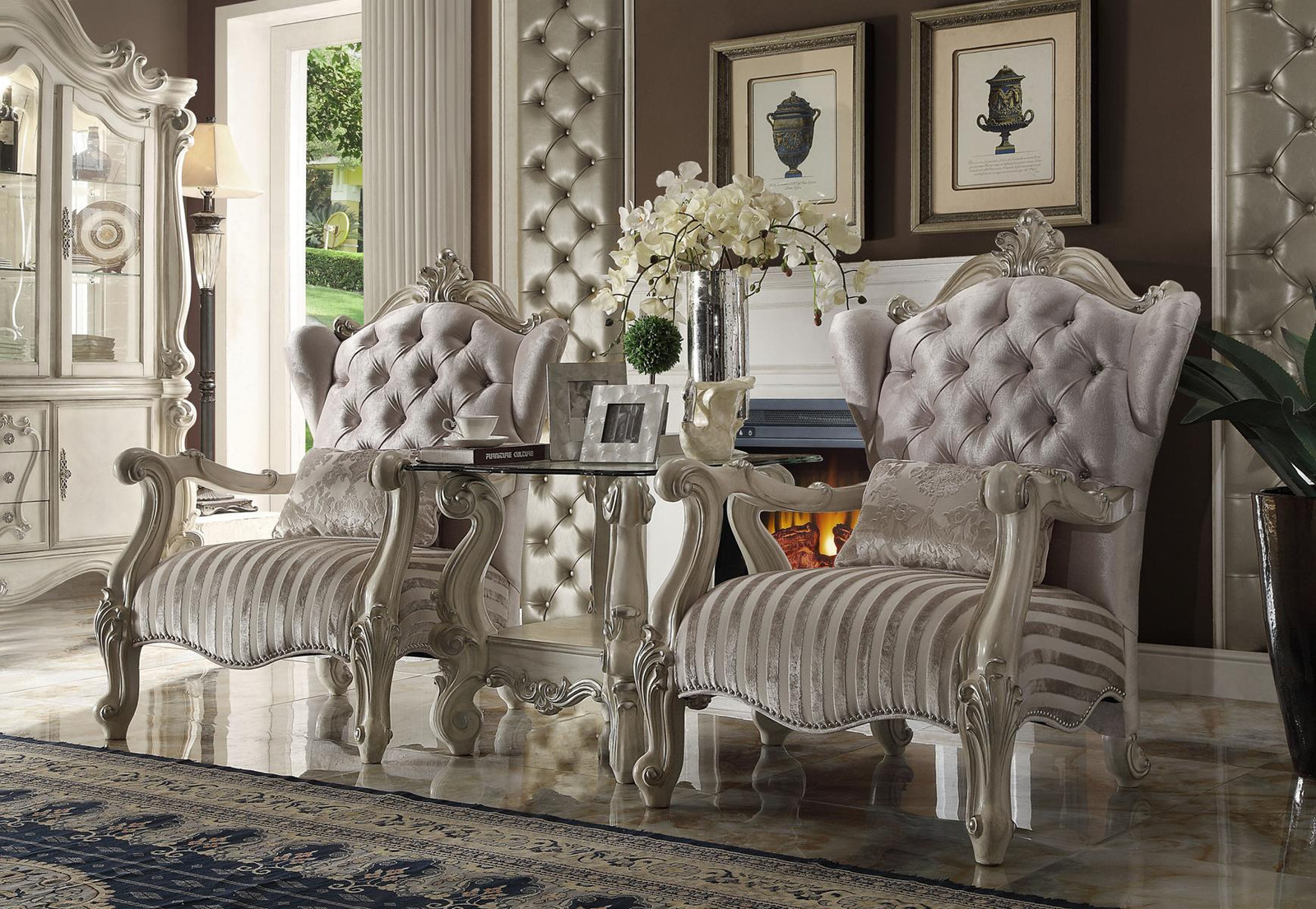 Chesterfield Designer Fauteuil van Textiel voor in de Woonkamer