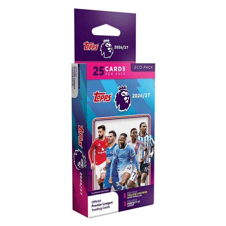 Topps Flagship Premier League Trading Cards 2026/2027 - ECO PACK (Deutsch, Booster Pack) (PL26-04)