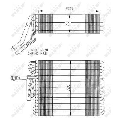 NRF Verdampfer, Klimaanlage 36025 für VW