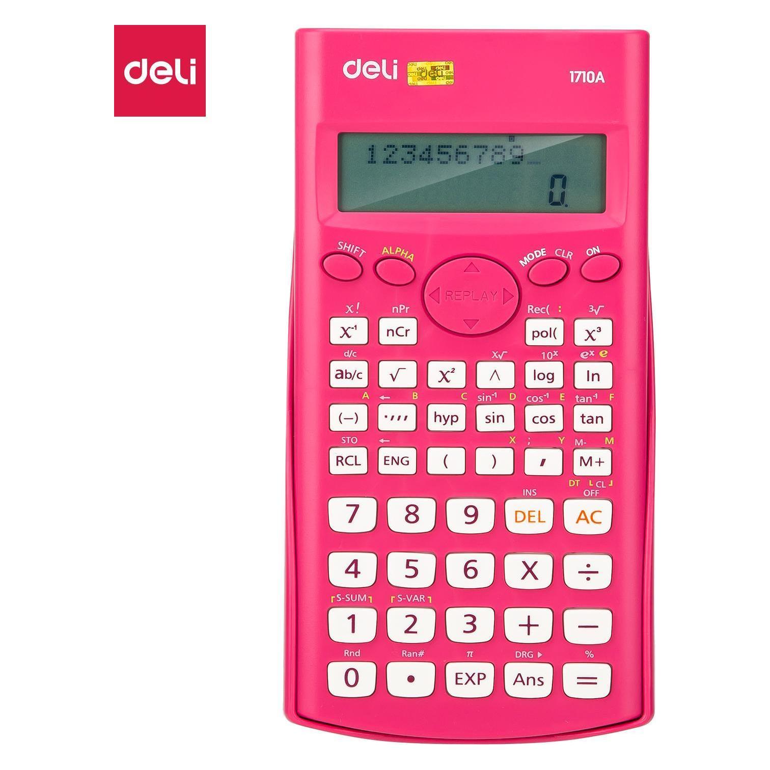 Deli calculator SCIENTIFIC CALCULATOR 1710A 12-DIGIT Pink (Batteriebetrieb) (1710A_PINK)