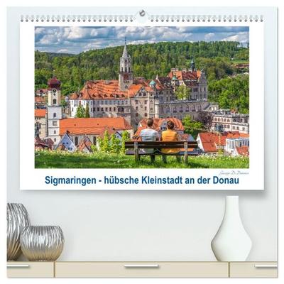 Sigmaringen - hübsche Kleinstadt an der Donau (hochwertiger Premium Wandkalender 2027 DIN A2 quer), Kunstdruck in Hochglanz
