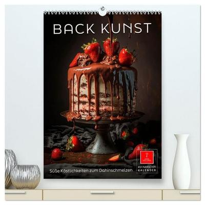 Back Kunst - Süße Köstlichkeiten zum Dahinschmelzen (hochwertiger Premium Wandkalender 2026 DIN A2 hoch), Kunstdruck in Hochglanz