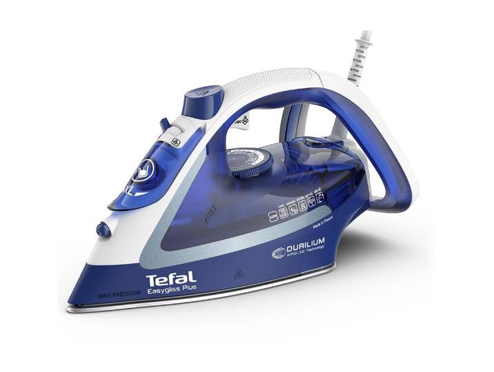 Dampfbügeleisen TEFAL Easygliss Plu , blau, B:15,2cm H:15,5cm T:31cm, Bügeleisen, Dampfbügeleisen