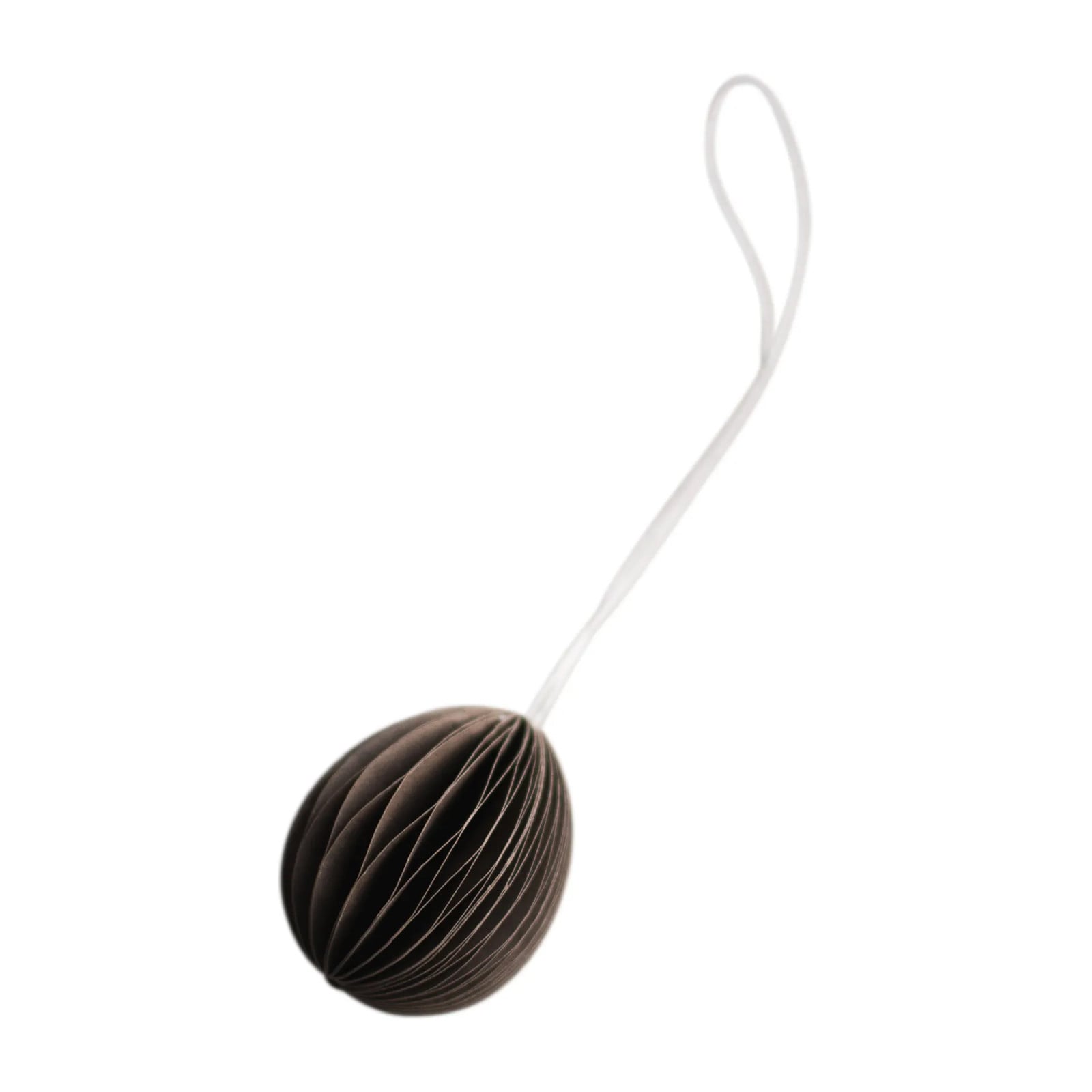 DBKD Ovoid paashanger papier bruin 4 cm