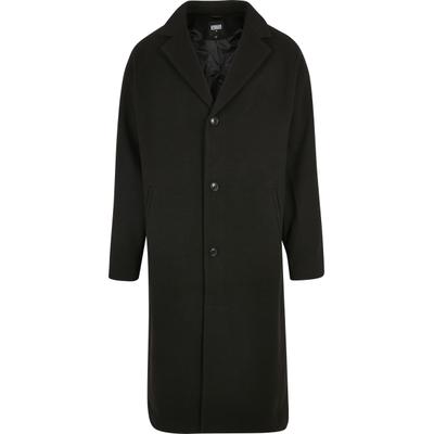 Cabanjacke URBAN CLASSICS "Urban Classics Herren Long Coat", Herren, Gr. 5XL, schwarz, 100% Polyester, Jacken